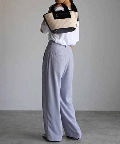 エコレザーかごハンドバッグ　12-1093