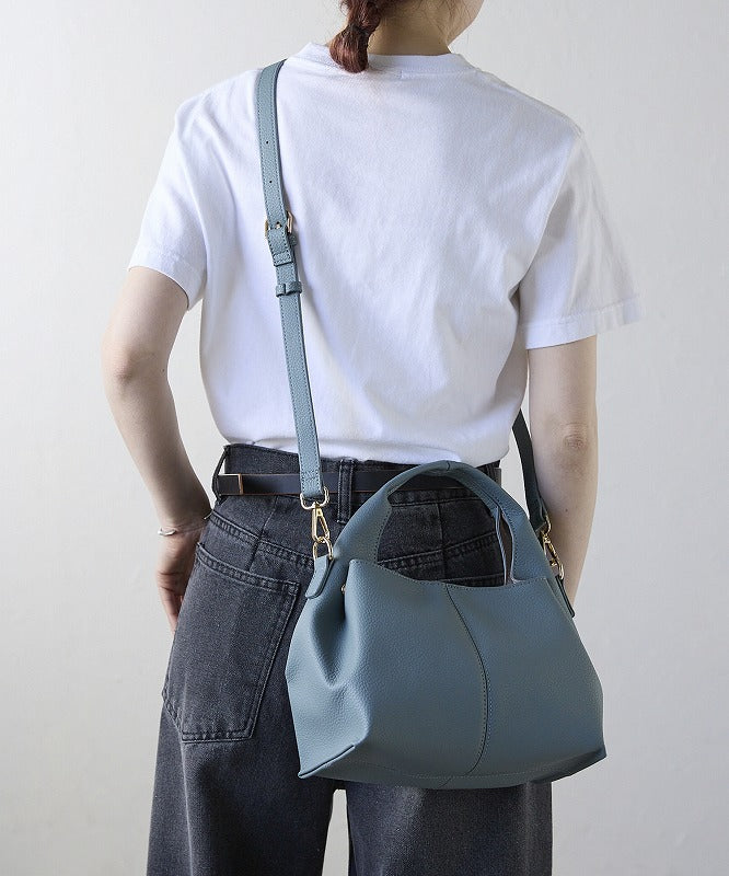 【ショップチャンネルOA商品】レザー 軽量 2WAY ハンドバッグ 18-1195