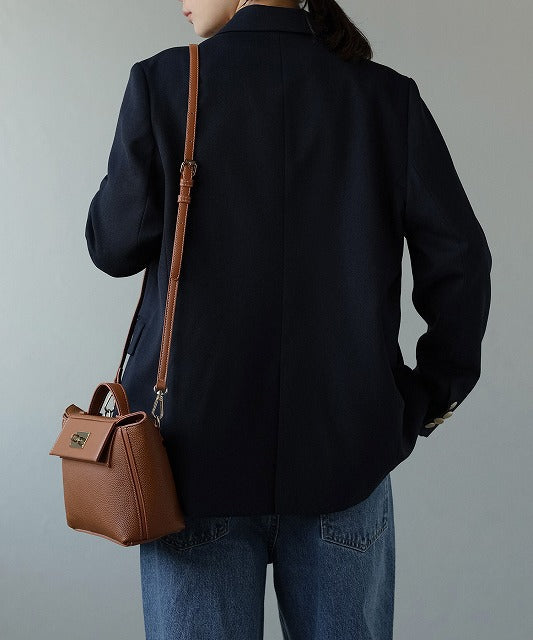 2WAYターンロックミニショルダーハンドバッグ　12-1174