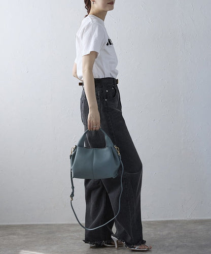 【ショップチャンネルOA商品】レザー 軽量 2WAY ハンドバッグ 18-1195