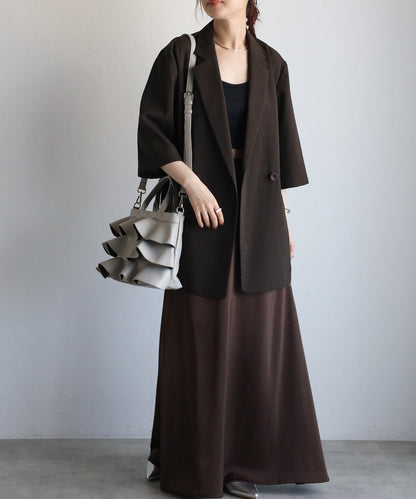 【雑誌掲載・ショップチャンネルOA商品】撥水2WAYフリルハンドバッグ　12-1162